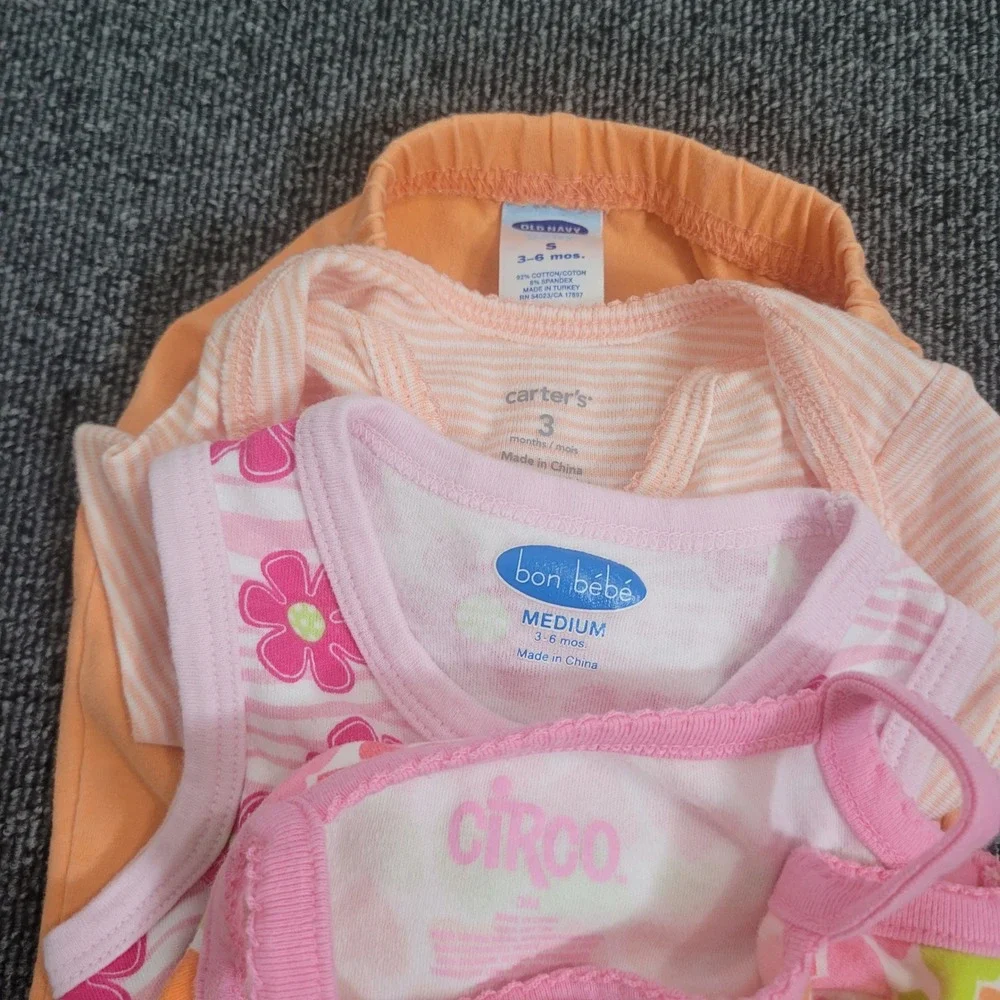 Carters Old Navy Luna Luna 3-6M Clothing Lot 5pc Baby Girl Jacket Top Pants